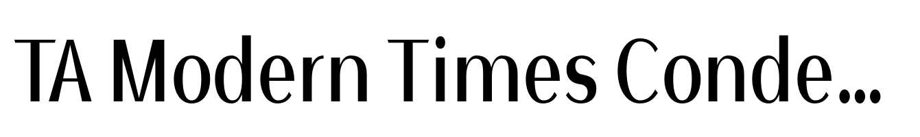 TA Modern Times Condensed Semi Bold